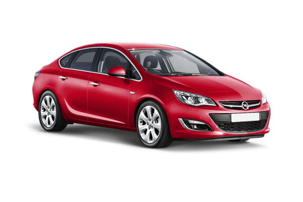 Opel Astra Седан red